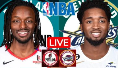 LIVE: PORTLAND TRAIL BLAZERS vs CLEVELAND CAVALIERS | NBA | PLAY BY PLAY | SCOREBOARD