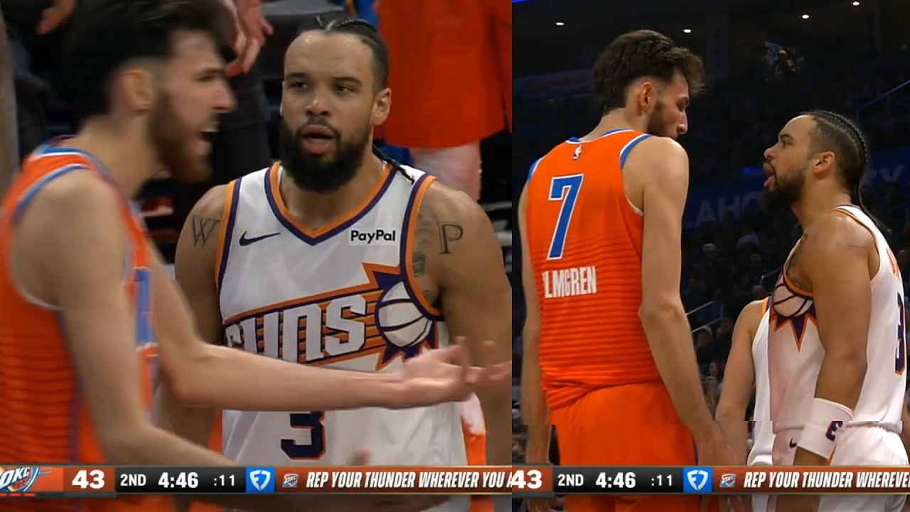 Dillon Brooks has words for Chet Holmgren as Chet complains "Shut up b*tch" 😂