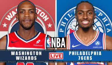 Washington Wizards vs Philadelphia 76ers | NBA Live Today | Play-By-Play Scoreboard 2025