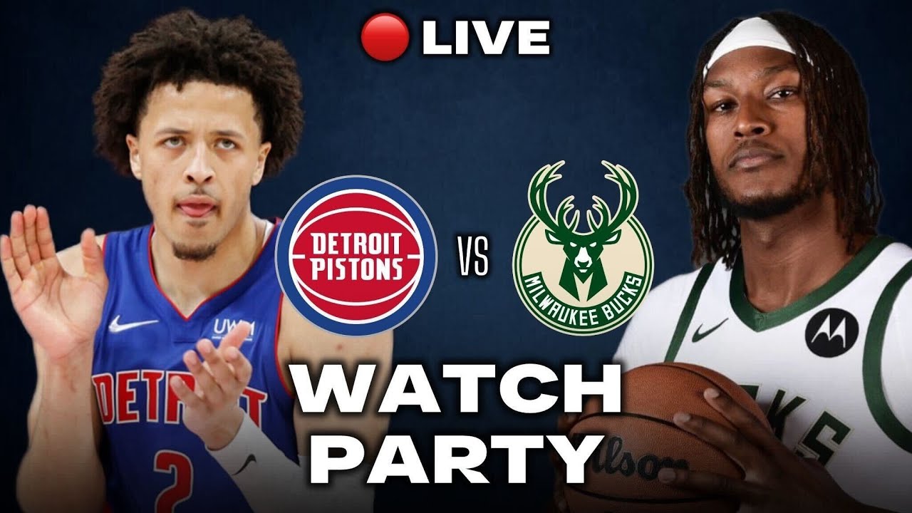 LIVE Detroit Pistons Vs Milwaukee Bucks! Cade Vs Giannis!  | Woodward Basketball, December 3rd, 2025
