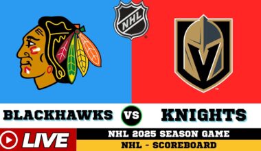 🔴LIVE : Chicago Blackhawks Vs Vegas Golden Knights | NHL 2025 | NHL Live SCOREBOARD