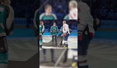 Marleau and Ricci drop the puck.  #hockey #nhl #sharks