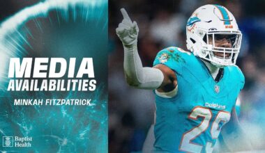 Minkah Fitzpatrick meets with the media | Miami Dolphins