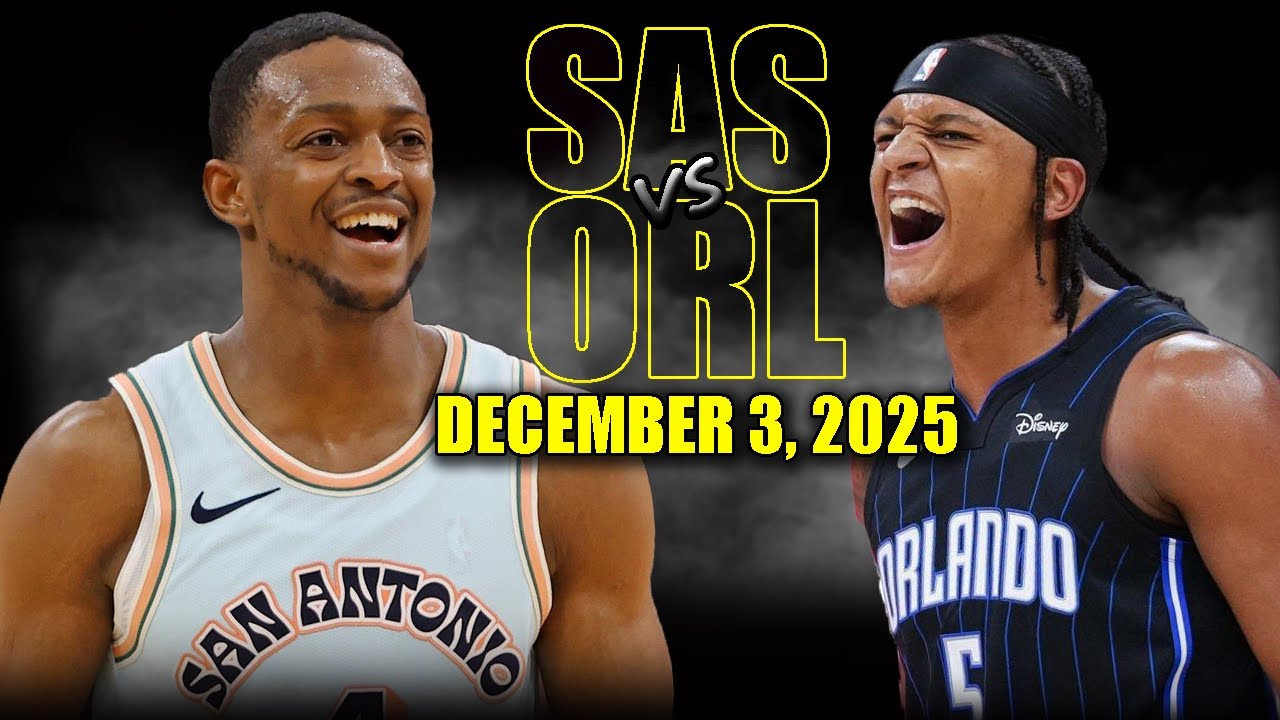 San Antonio Spurs vs Orlando Magic Full Game Highlights - December 3, 2025 | NBA Season