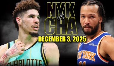 New York Knicks vs Charlotte Hornets Full Game Highlights - December 3, 2025 | NBA Season