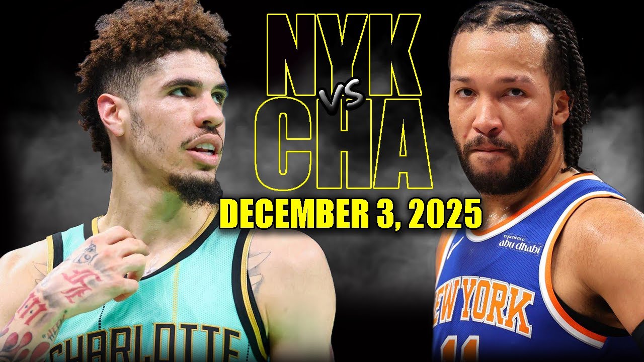 New York Knicks vs Charlotte Hornets Full Game Highlights - December 3, 2025 | NBA Season