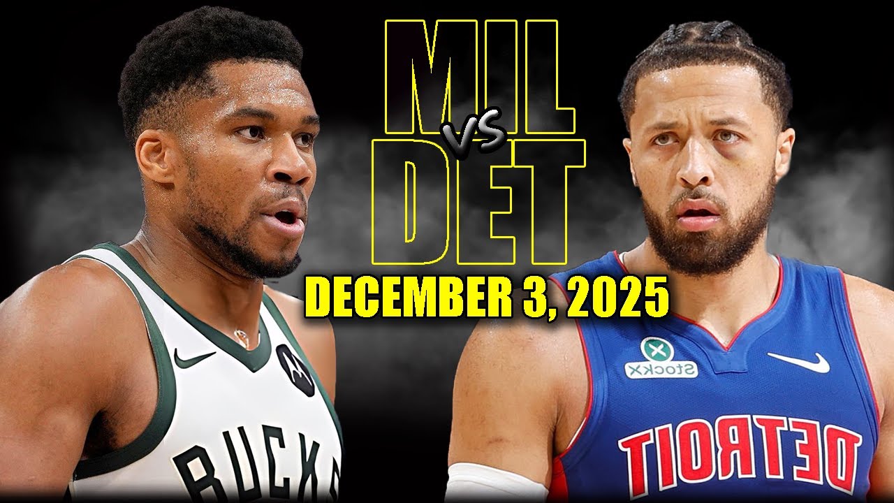 Milwaukee Bucks vs Detroit Pistons Full Game Highlights - December 3, 2025 | NBA Season
