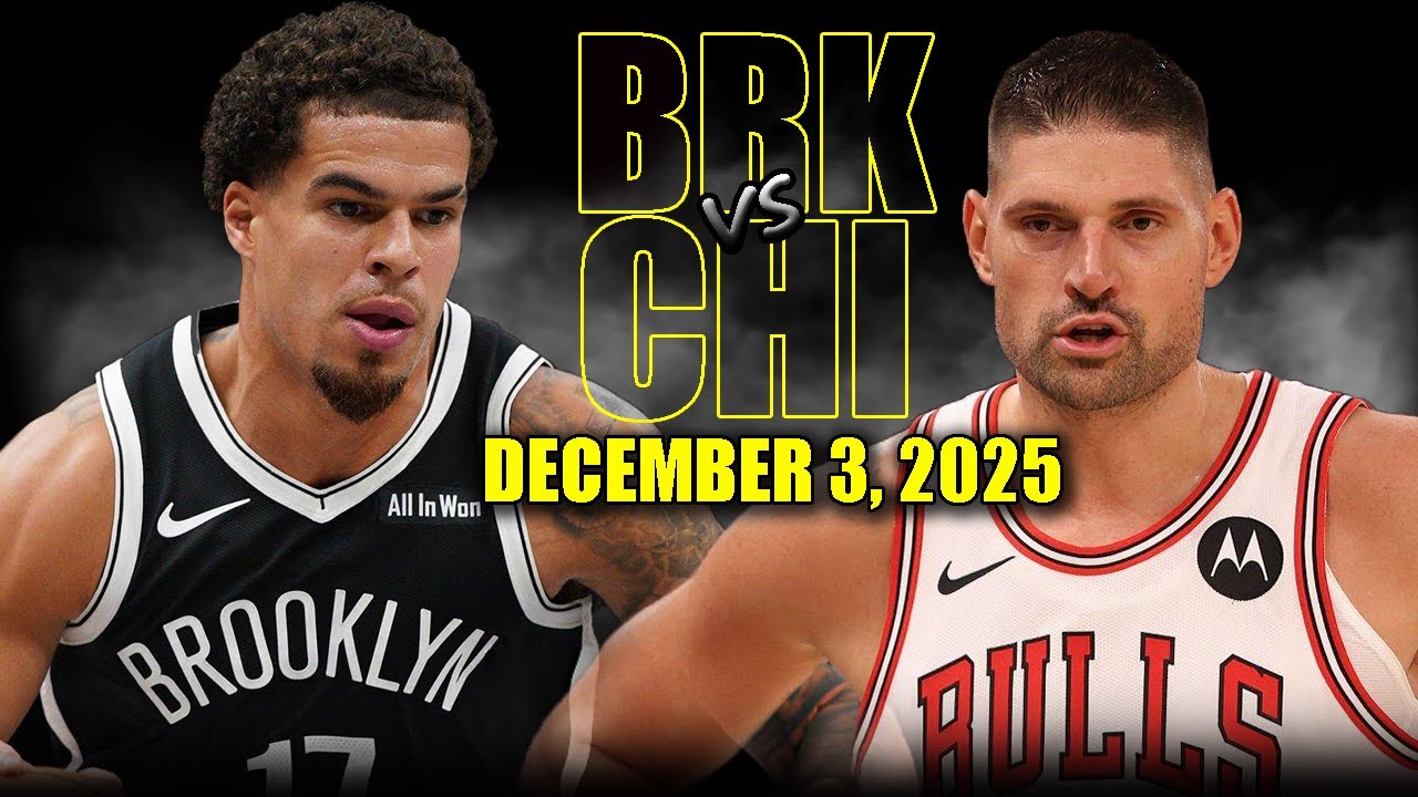 Brooklyn Nets vs Chicago Bulls Full Game Highlights - December 3, 2025 | NBA Season