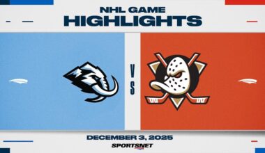 NHL Highlights | Mammoth vs. Ducks - December 3, 2025