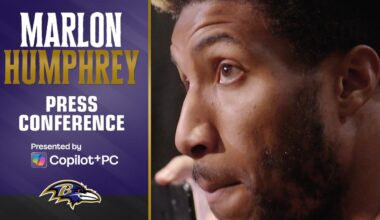 Marlon Humphrey: 'We're Basically in Playoff Football Right Now' | Baltimore Ravens
