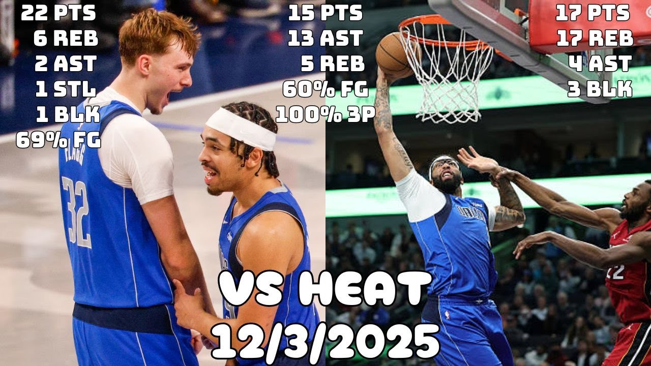 Flagg & Nembhard Making History AGAIN | Dallas Mavericks Team Highlights vs the Heat (12/3/2025)