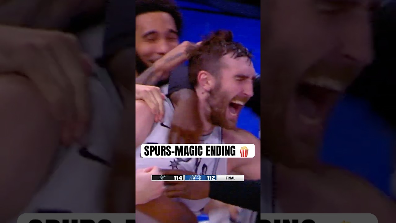 Final seconds of Magic-Spurs 🍿