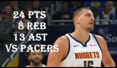 Nikola Jokic 24 Pts 8 Reb 13 Ast Denver Nuggets vs Indiana Pacers HIGHLIGHTS