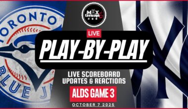 🔴ALDS Game 3 - Toronto Blue Jays vs New York Yankees - Play-By-Play & Reactions (10/7/25)