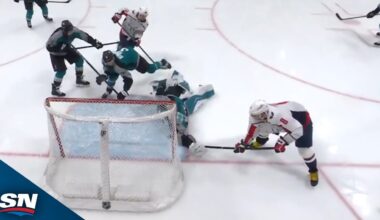 Alex Ovechkin Finds Loose Puck For Career No. 910 vs. Sharks