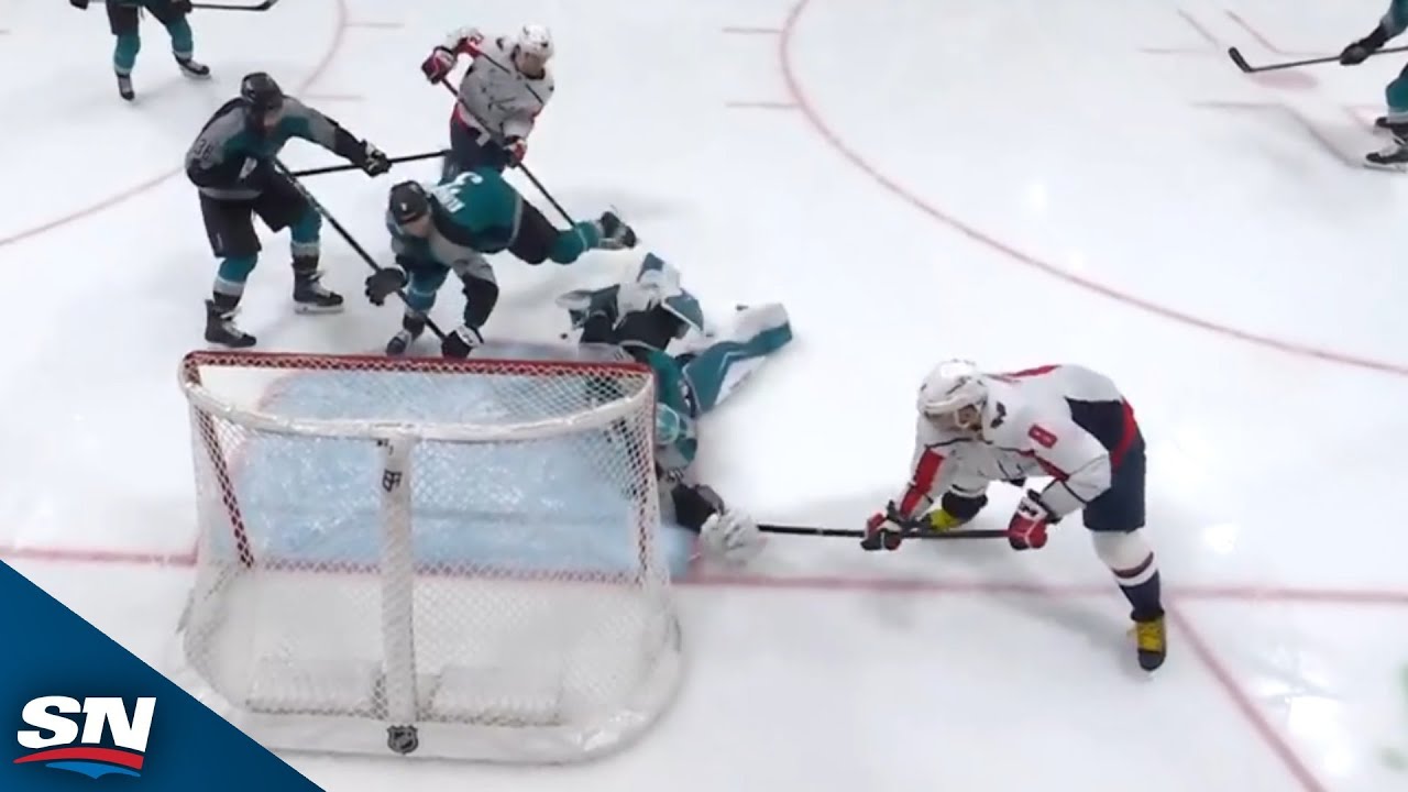 Alex Ovechkin Finds Loose Puck For Career No. 910 vs. Sharks