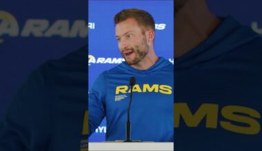 Sean McVay is inpressed by Jacoby Brissett's work in Arizona 🙌 #rams #nfl #shorts