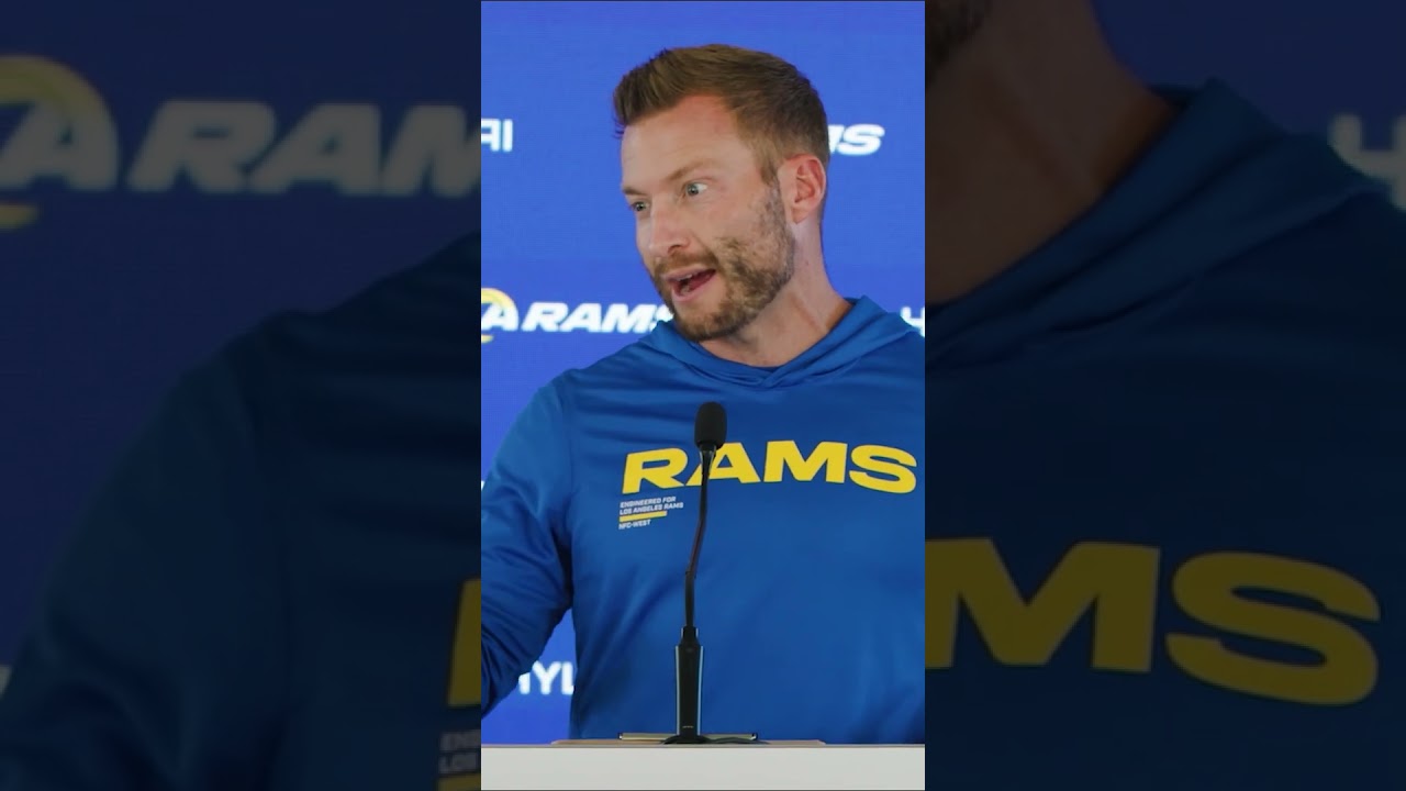 Sean McVay is inpressed by Jacoby Brissett's work in Arizona 🙌 #rams #nfl #shorts