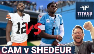 Tennessee Titans Cam Ward Battles Shedeur Sanders Cleveland Browns & Preventing Myles Garrett Record
