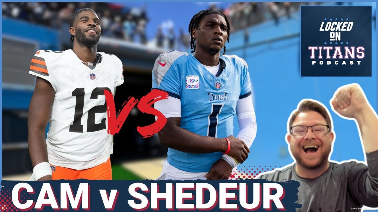 Tennessee Titans Cam Ward Battles Shedeur Sanders Cleveland Browns & Preventing Myles Garrett Record