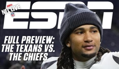 C.J. Stroud is playing like he TRUSTS the O-Line! - Andrew Hawkins on Texans vs. Chiefs | NFL Live