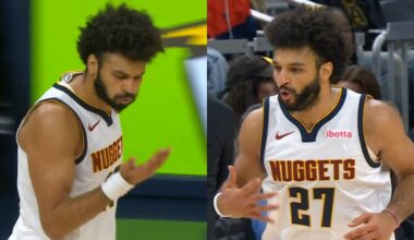 Jamal Murray hits crazy 3s to get 52pts and acts like his hands on fire vs Pacers 😂