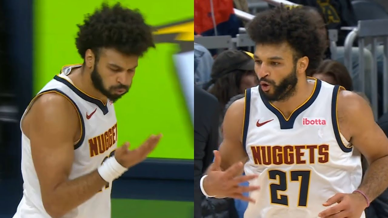 Jamal Murray hits crazy 3s to get 52pts and acts like his hands on fire vs Pacers 😂