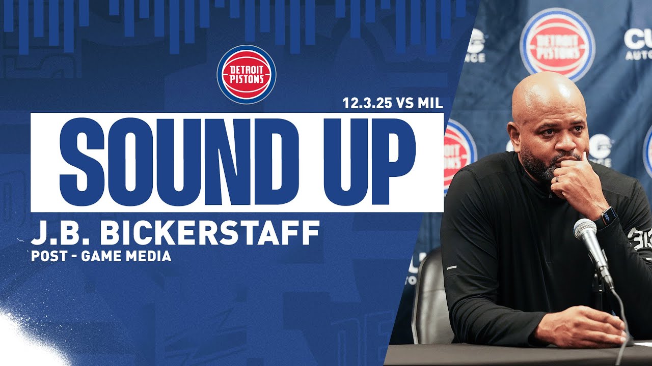 Post-Game Press Conference: J.B. Bickerstaff | Pistons vs. Bucks | 12.03.2025