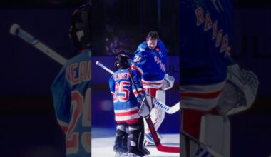 We’re not crying, you are 🥹🫶 #nyr #hockey #makeawish