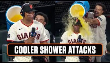 Every San Francisco Giants Cooler Shower Celebration in 2025