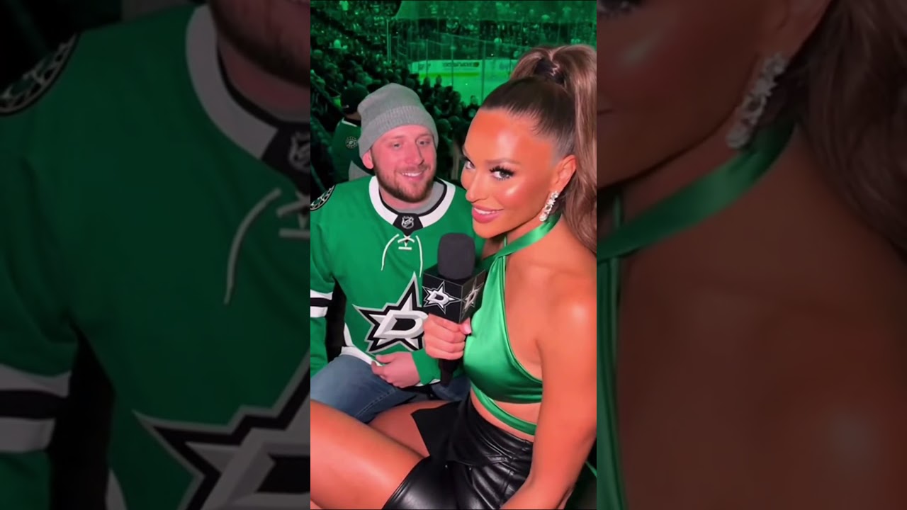 NHL Reporter Fan Interview - American Airlines Center #nhl #nhlhighlights #dallasstars #funnyshorts