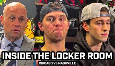 Inside a FRUSTRATED Chicago Blackhawks Locker Room Following 5th-Straight Loss