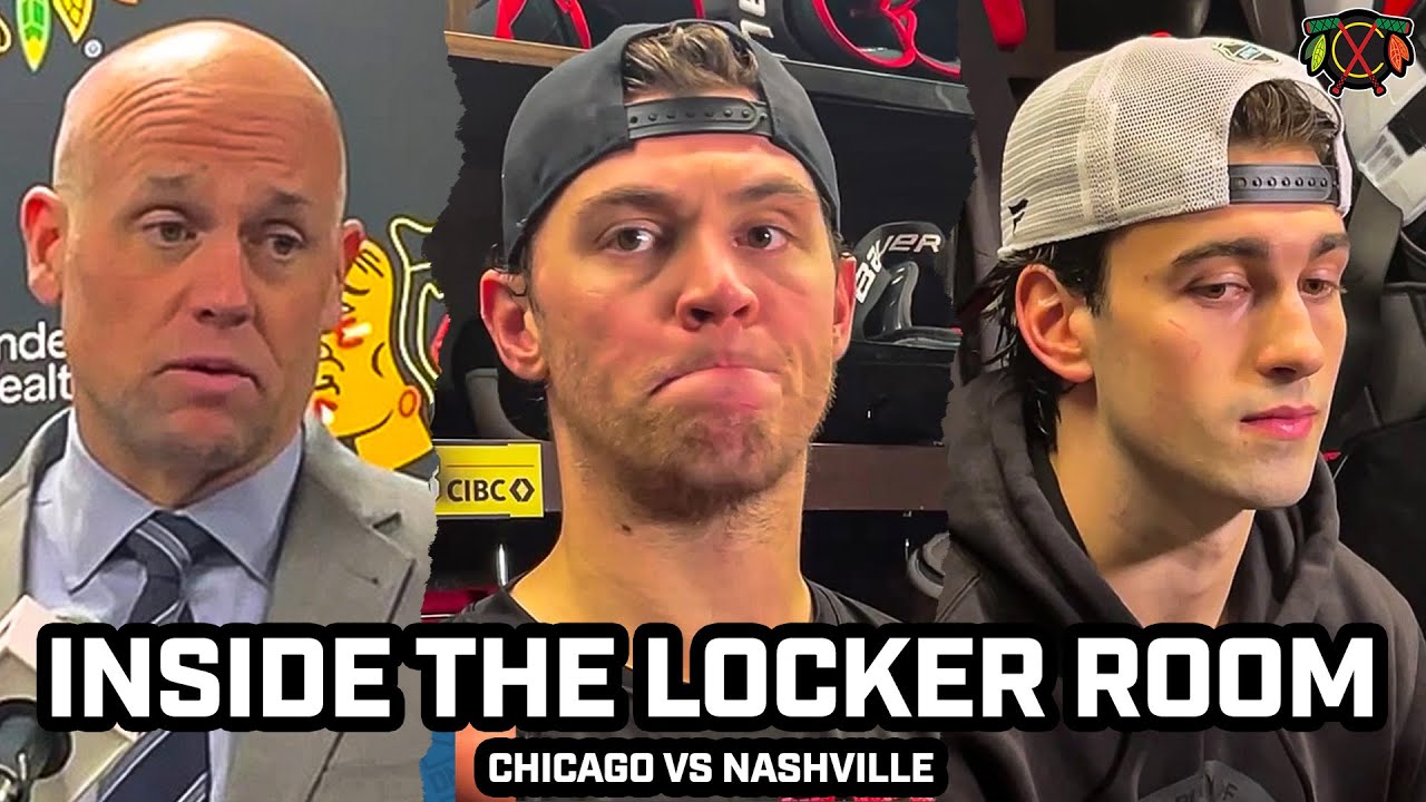 Inside a FRUSTRATED Chicago Blackhawks Locker Room Following 5th-Straight Loss