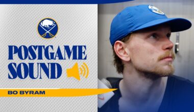 "Got To Keep Chugging Here" | Bo Byram After Buffalo Sabres Loss To Philadelphia Flyers