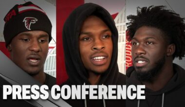 Darnell Mooney & others on the Falcons preparation to take on the Seahawks | Press Conference