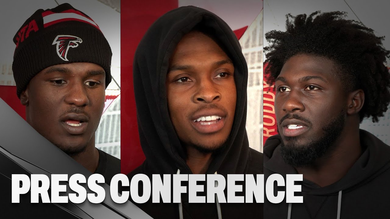 Darnell Mooney & others on the Falcons preparation to take on the Seahawks | Press Conference