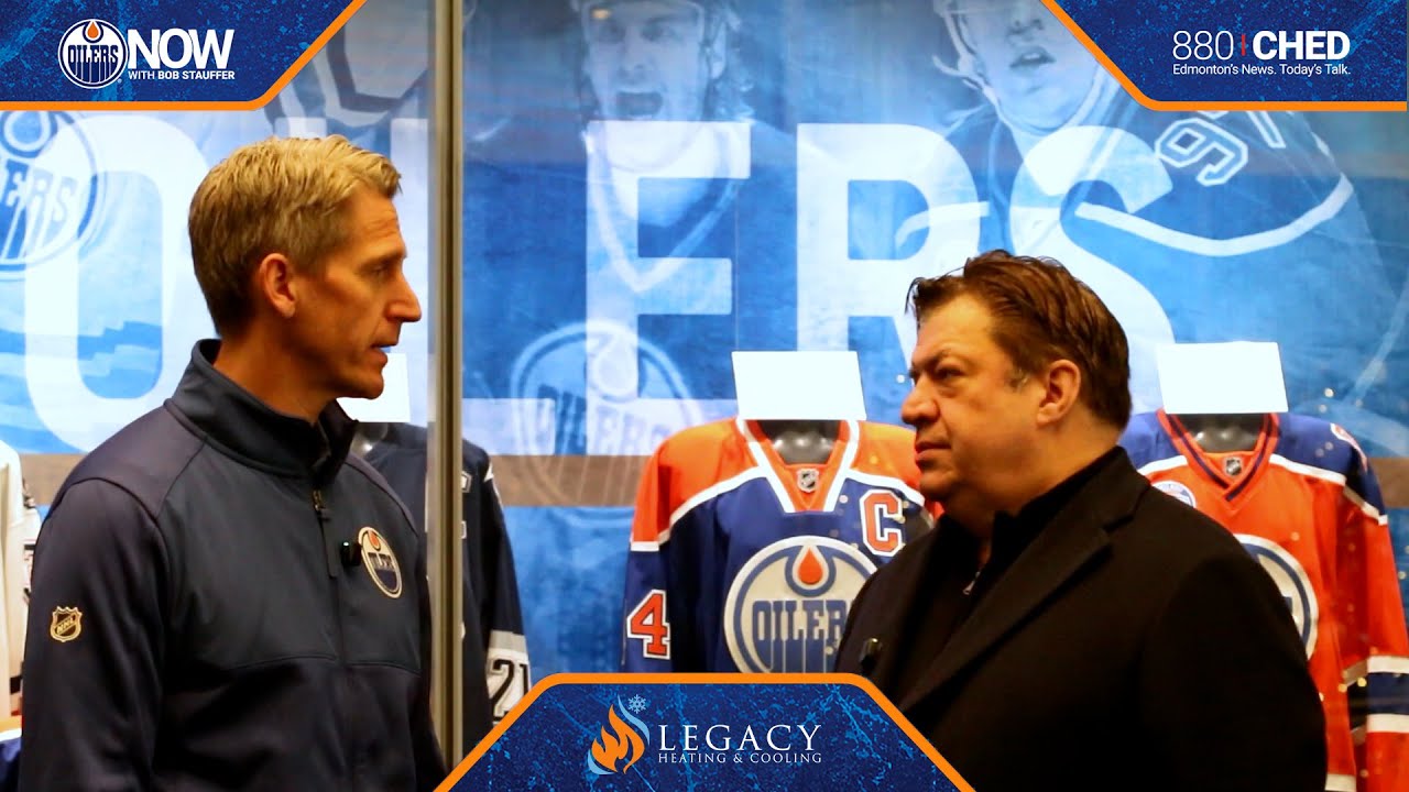Edmonton Oilers Head Coach Kris Knoblauch in conversation with Bob Stauffer (12/04/25)