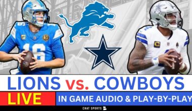 Lions vs. Cowboys Live Streaming Scoreboard, Play-By-Play, Game Audio & Highlights | NFL Week 14