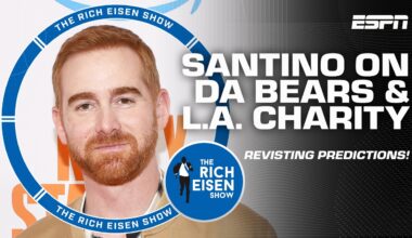 I'M SHOCKED!' 🤣 Andrew Santino reacts to Chicago Bears' mid-season success | The Rich Eisen Show