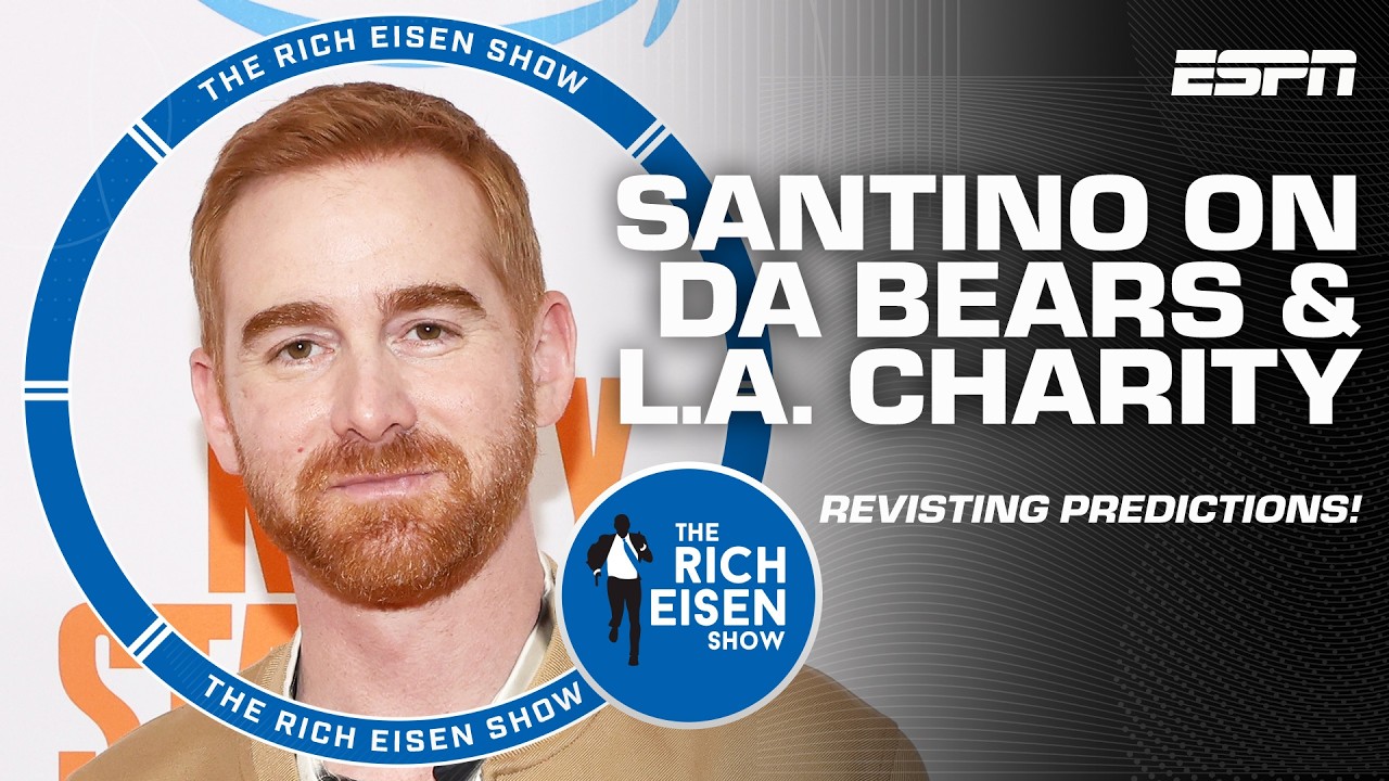 I'M SHOCKED!' 🤣 Andrew Santino reacts to Chicago Bears' mid-season success | The Rich Eisen Show