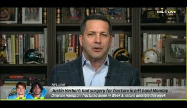 ESPN NFL LIVE | Los Angeles Chargers Have TOUGH CHOICE With Justin Herbert Vs Philadelphia