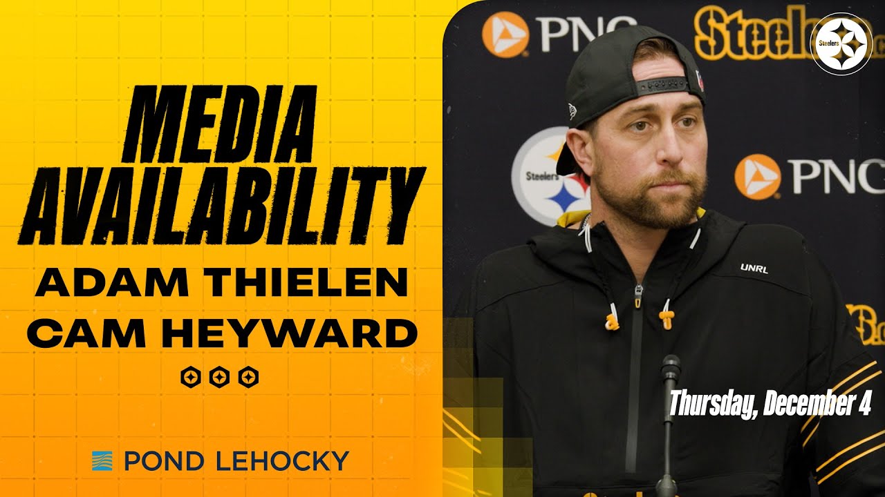 Adam Thielen, Cam Heyward Media Availabilities (Dec. 4) | Pittsburgh Steelers