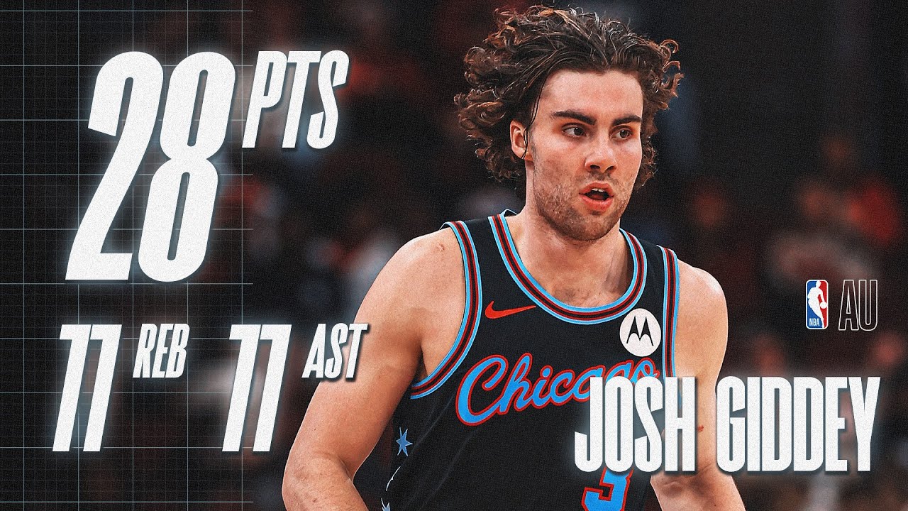MONSTER TRIPLE DOUBLE FOR JOSH GIDDEY! 🔥 28 POINTS, 11 REBOUNDS, AND 11 ASSISTS VS. NETS! 💪