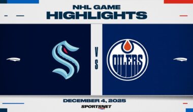 NHL Highlights | Kraken vs. Oilers - December 4, 2025