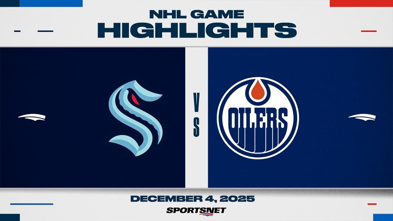 NHL Highlights | Kraken vs. Oilers - December 4, 2025