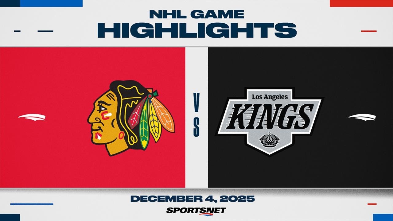 NHL Highlights | Blackhawks vs. Kings - December 4, 2025