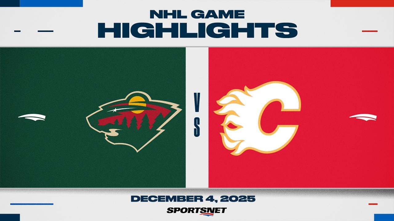 NHL Highlights | Wild vs. Flames - December 4, 2025