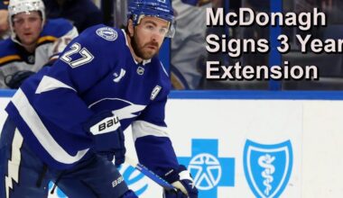 McDonagh Extended by Tampa, Dallas Stars are Road Warriors, Injury News