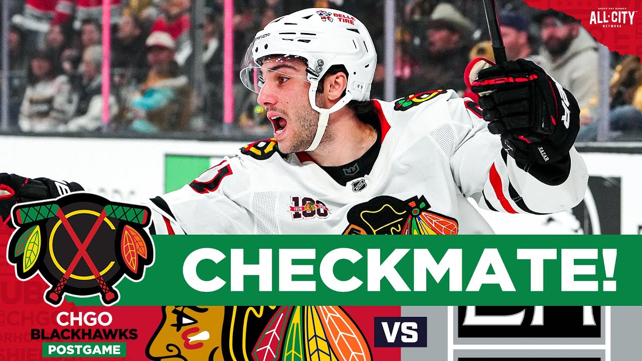BLACKHAWKS POSTGAME: Frank Nazar EXTENDS 4-Game Point Streak, Chicago Wins In LA | CHGO Blackhawks