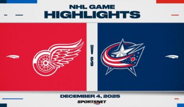 NHL Highlights | Red Wings vs. Blue Jackets - December 4, 2025